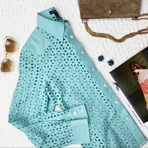 Club Monaco Eyelet Blouse Size XS